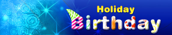 Holiday Birthday Cards | Holiday Birthday Celebration Greeting Cards| Holiday Birthday Ecards